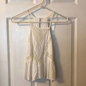 teens white lacey top